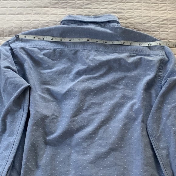 Brooklyn Tailors Blue and White Button-Down Shirt, Slim Medium - Picture 8 of 10